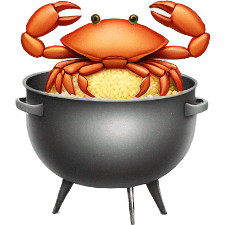 Crab frying rice emoji