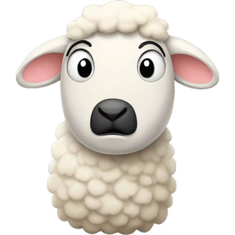 Hungry sad sheep  emoji