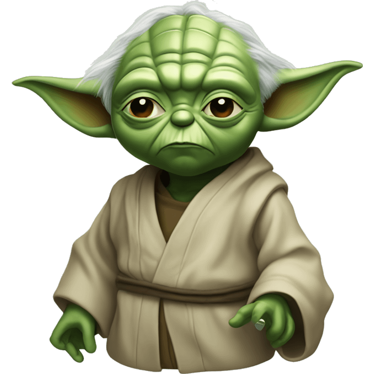 Yoda qui fume emoji