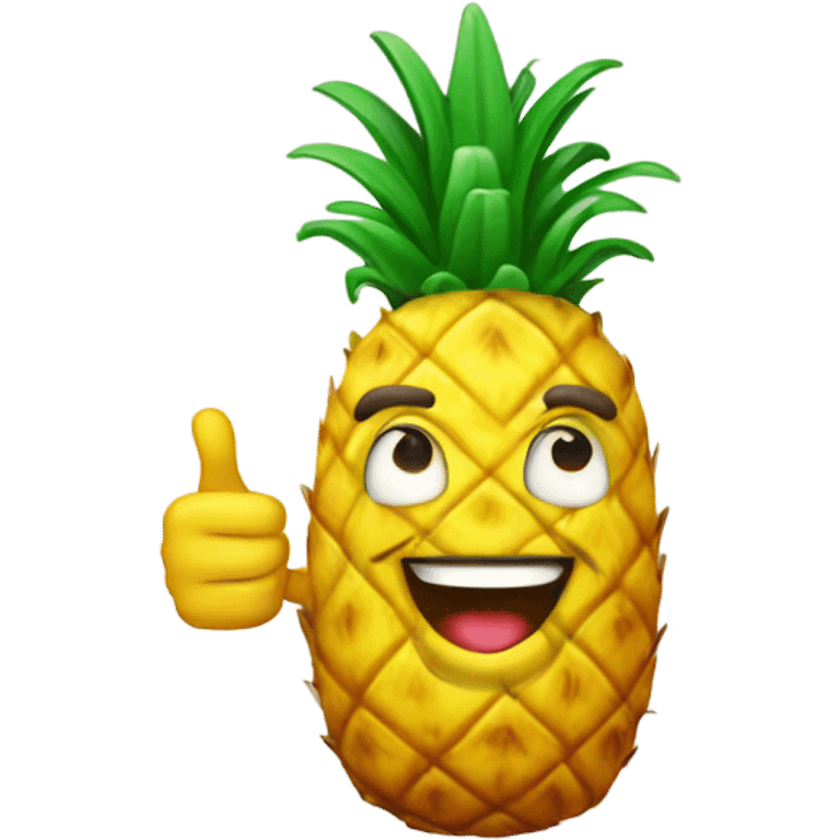 Pineapple giving a thumbs up  emoji