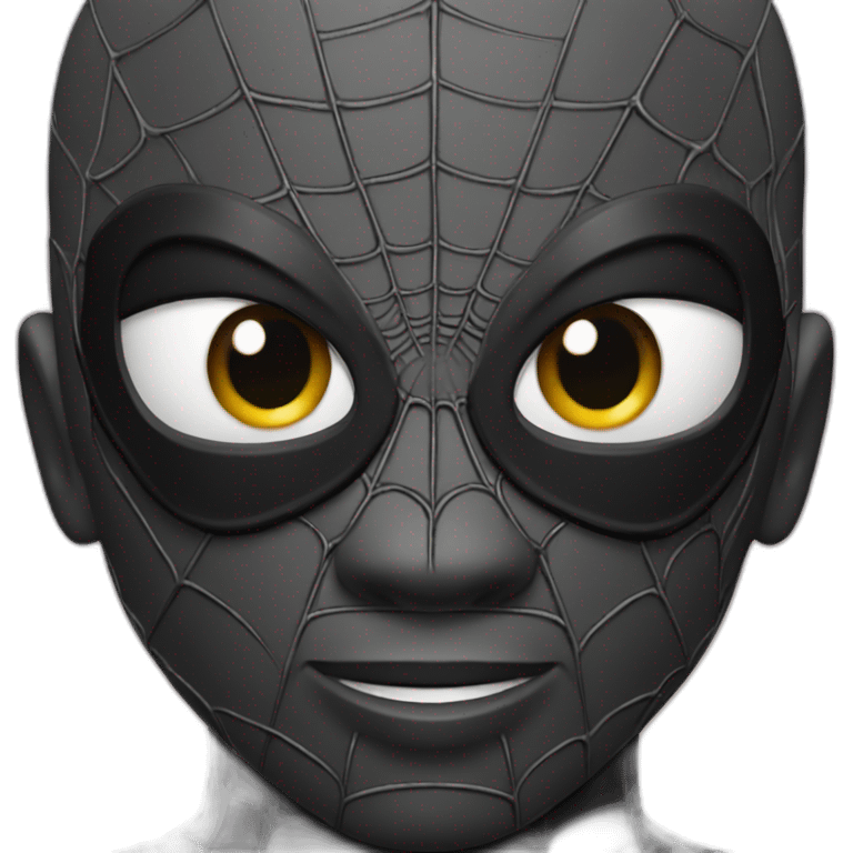 black spider-man emoji