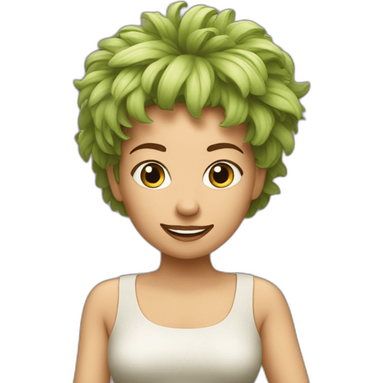 Whisky femme frisée emoji