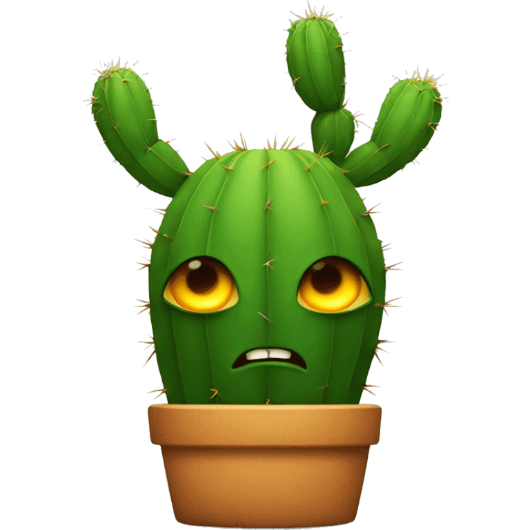 Evil Cactus  emoji