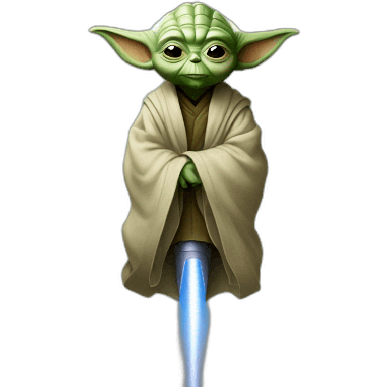 master yoda on rocket emoji