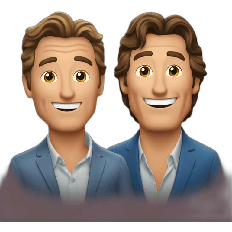 matthew mcconaughey and daniel o'donnell singing a duet emoji