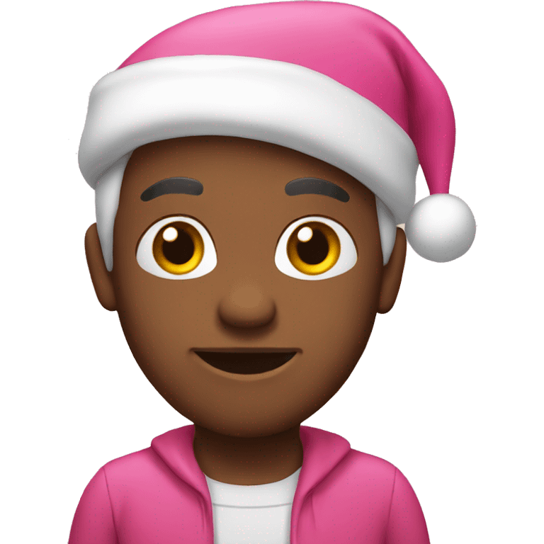 Santa pink emoji