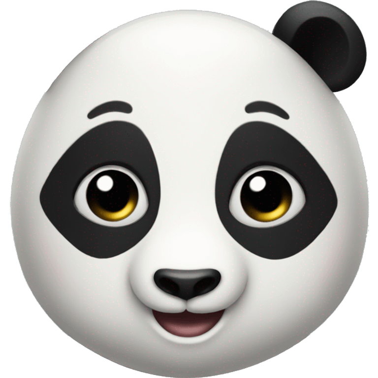 emoji head panda flirting emoji