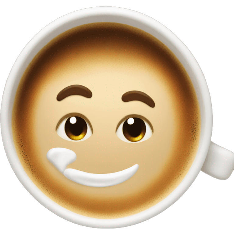 Latte sipping emoji