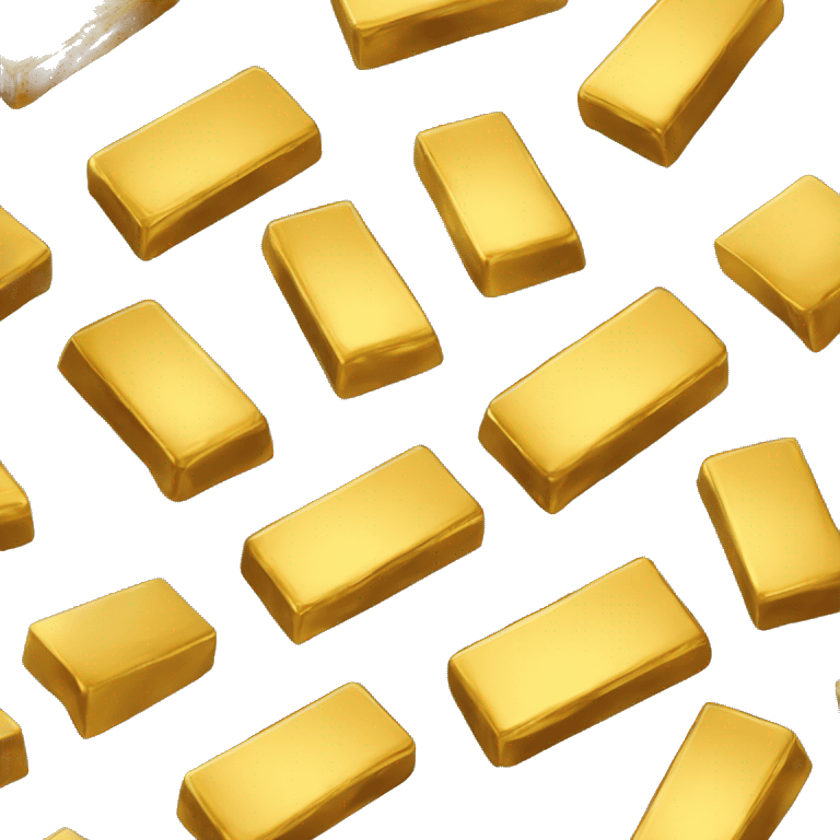 gold bars without inscriptions emoji