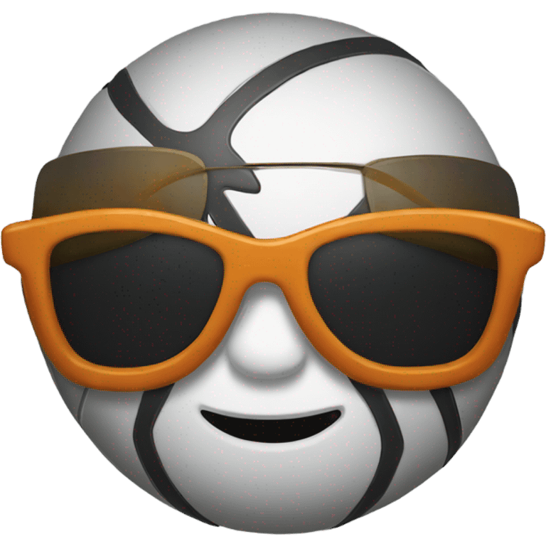 Basketball with sunglasses  emoji