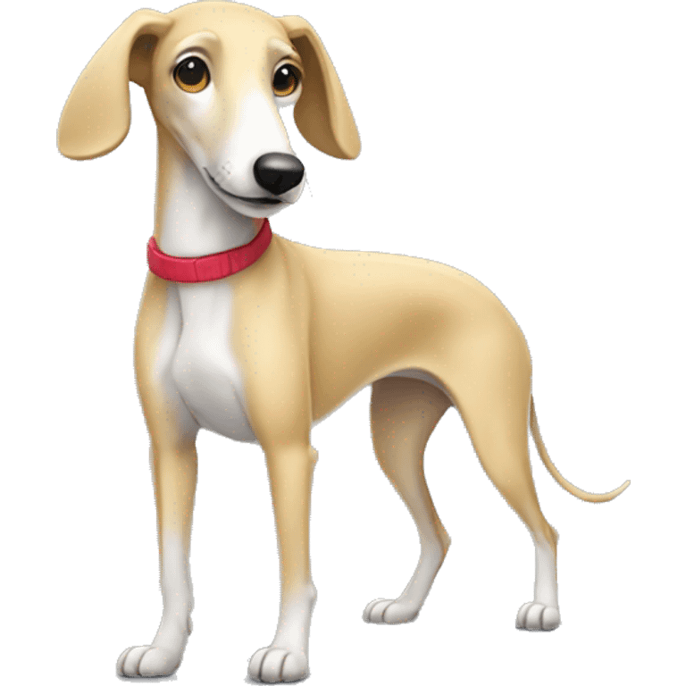 Cute Greyhound dog blond  emoji