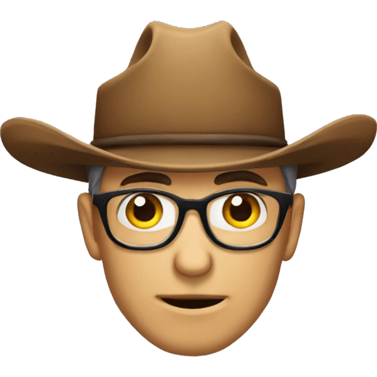 Cowboy hat nerd emoji emoji