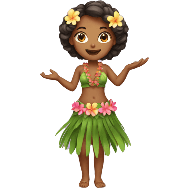 Hula girl emoji