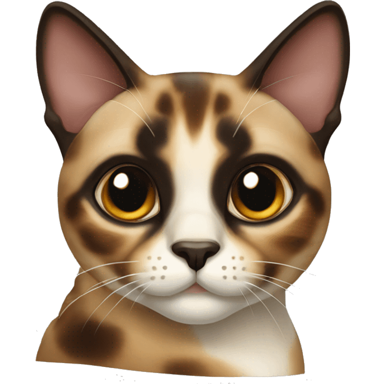 tortoiseshell siamese cat  emoji