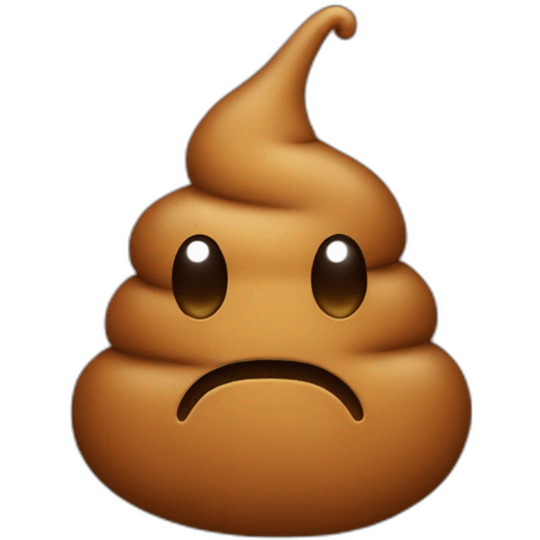 Poop standing up emoji