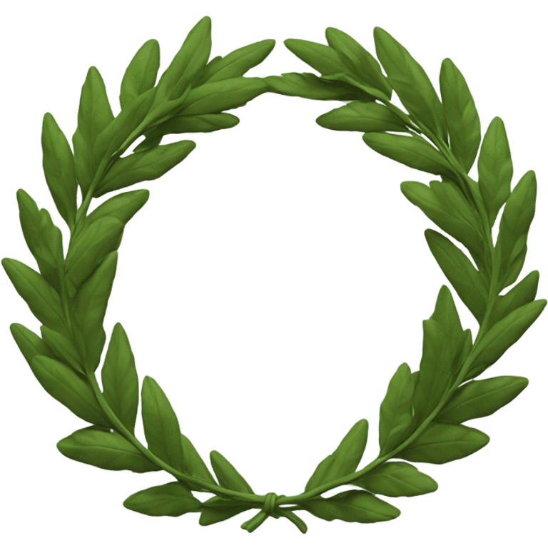 Laurel wreath David golden statue emoji