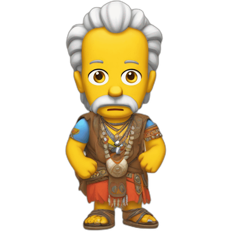 gamer simpson indian style emoji