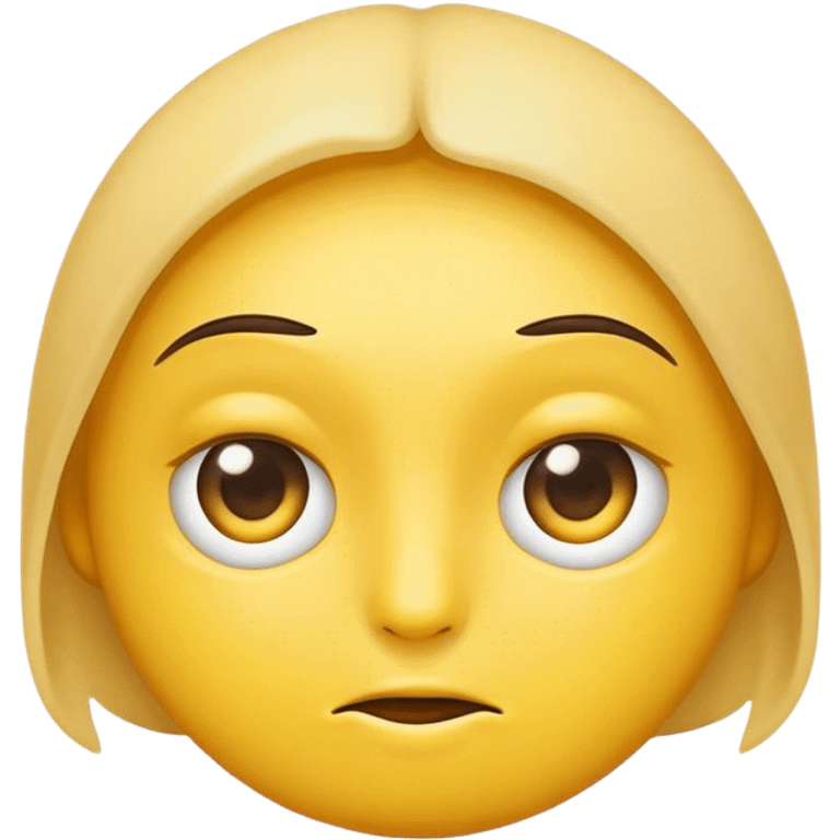 Yellow emoji side eye emoji