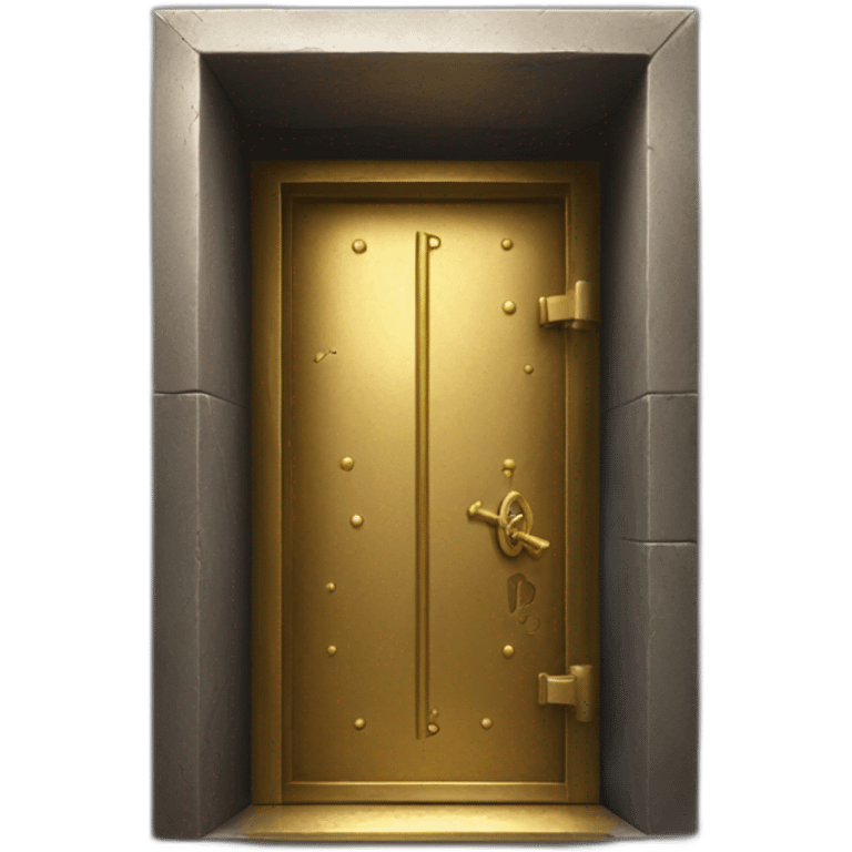 gold and iron vault door emoji