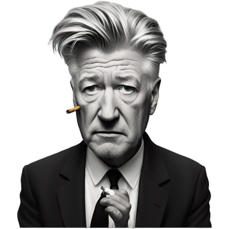 David Lynch smoking cigarettes emoji