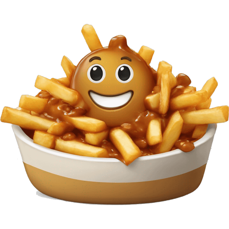 Poutine qui mange du poutine  emoji