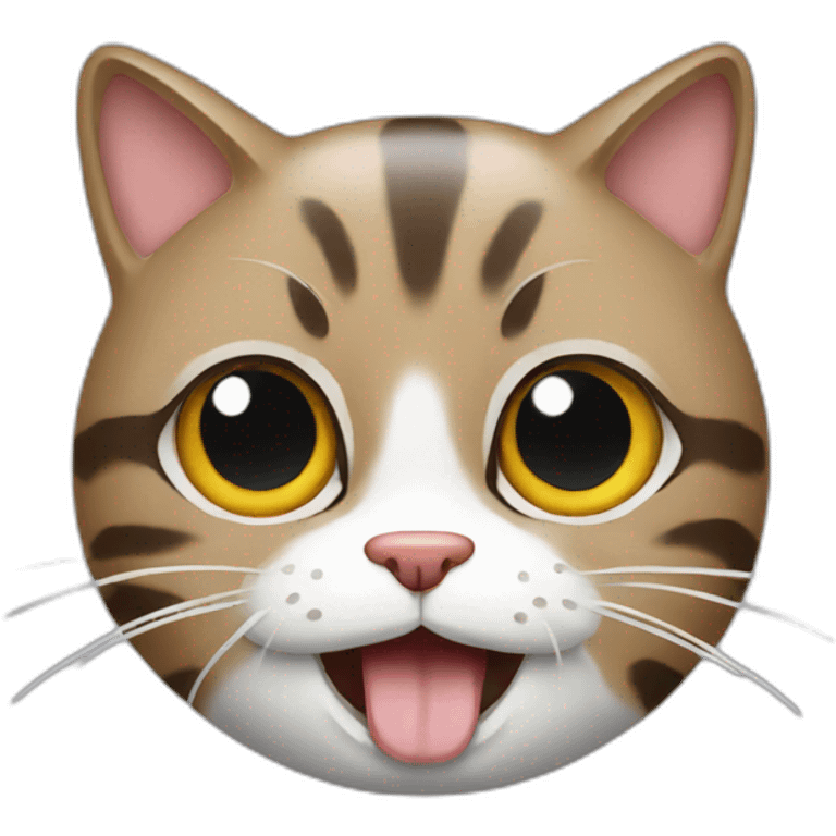 chat qui mange emoji