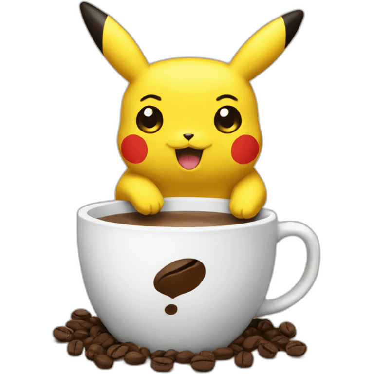 coffee pikachu emoji