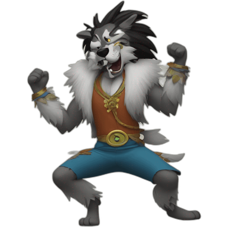 lobo mal dancing emoji