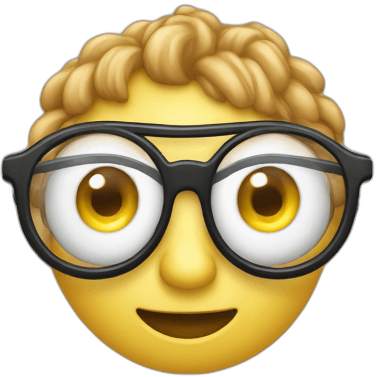 Remote control and eye glasses emoji