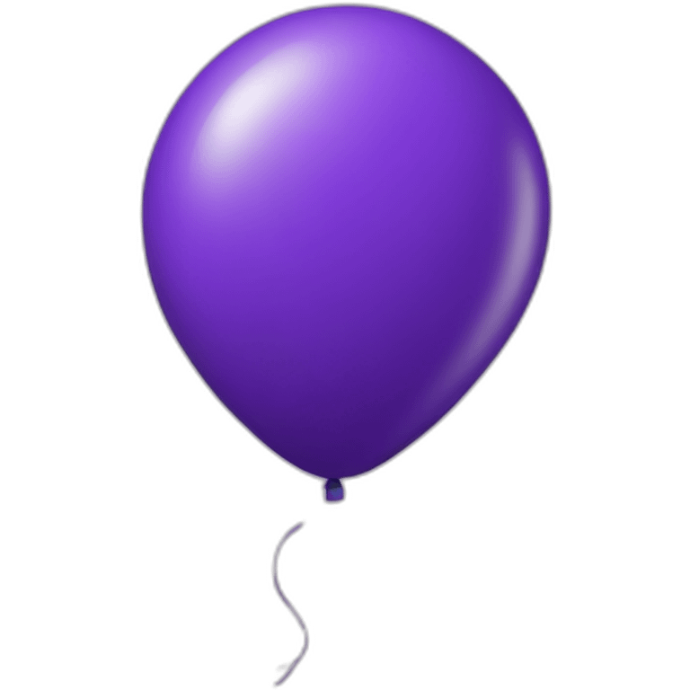 purple baloon emoji