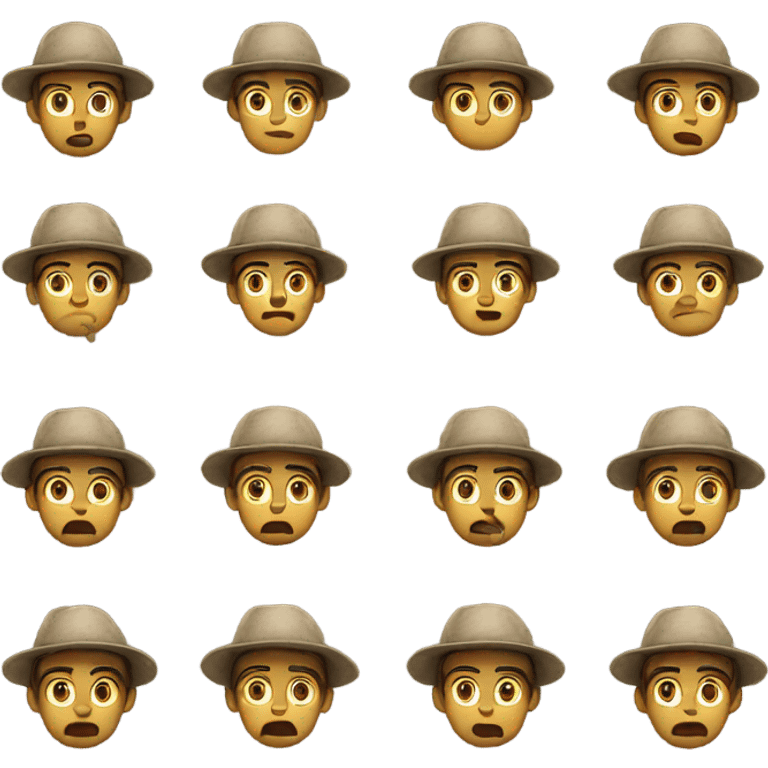 Young, confused farmer emoji