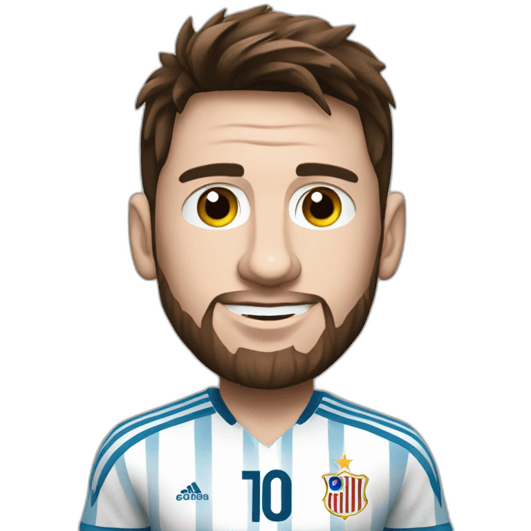 messi copa del mundo emoji