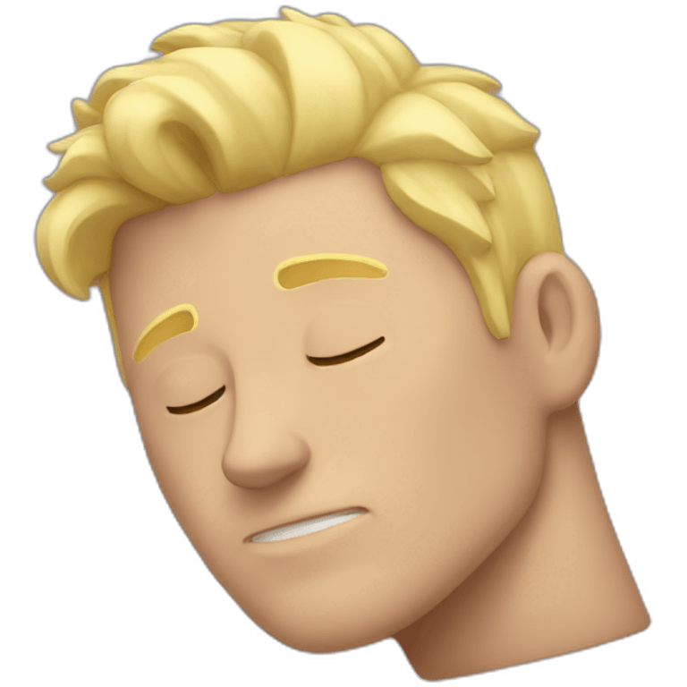 muscular white man sleeping emoji