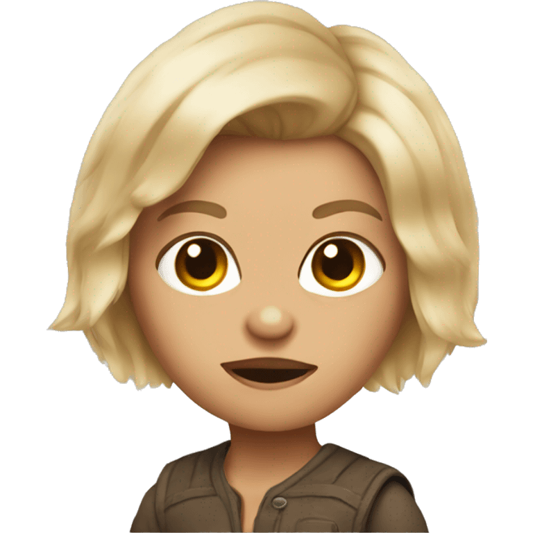 Female gizmo gremlin with blonde hair emoji