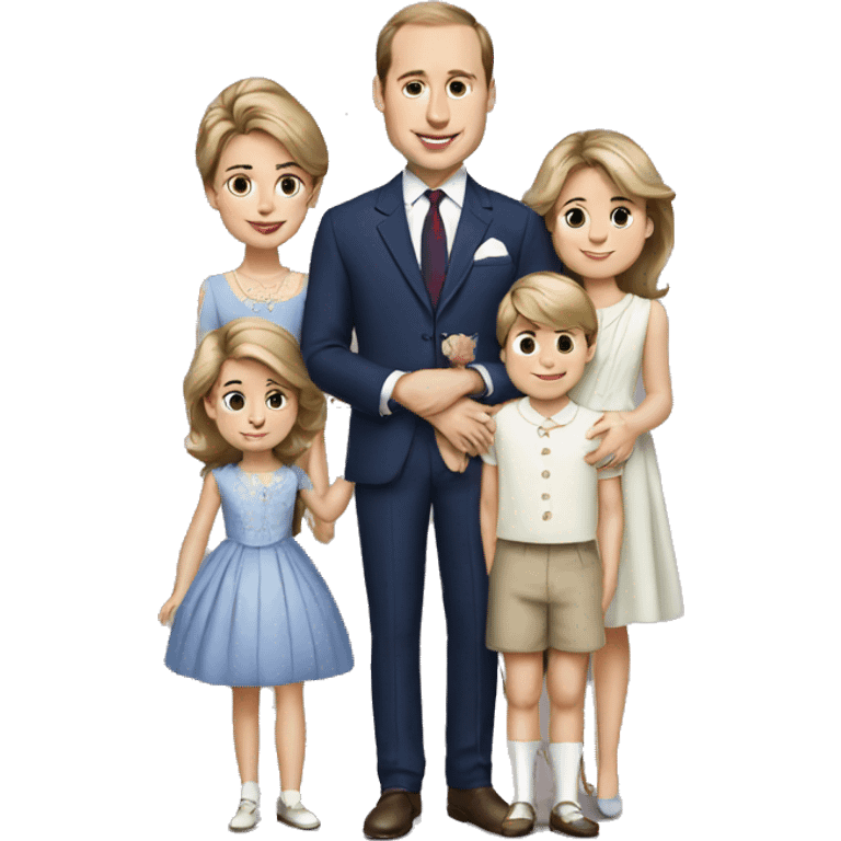 Prince William and his family emoji