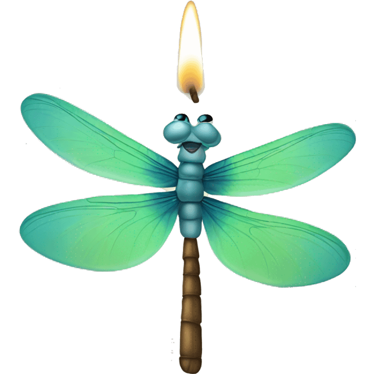 dragonfly, soya, candle  emoji