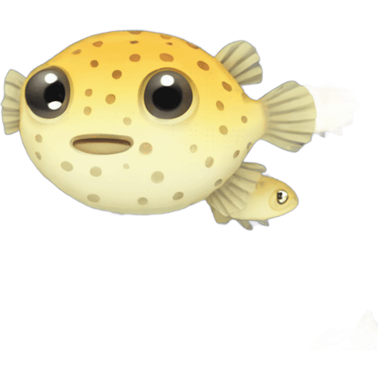 cute pufferfish small emoji