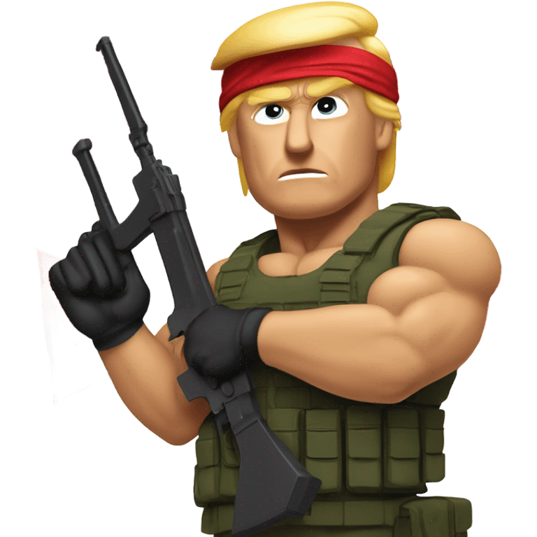 Donald trump rambo emoji