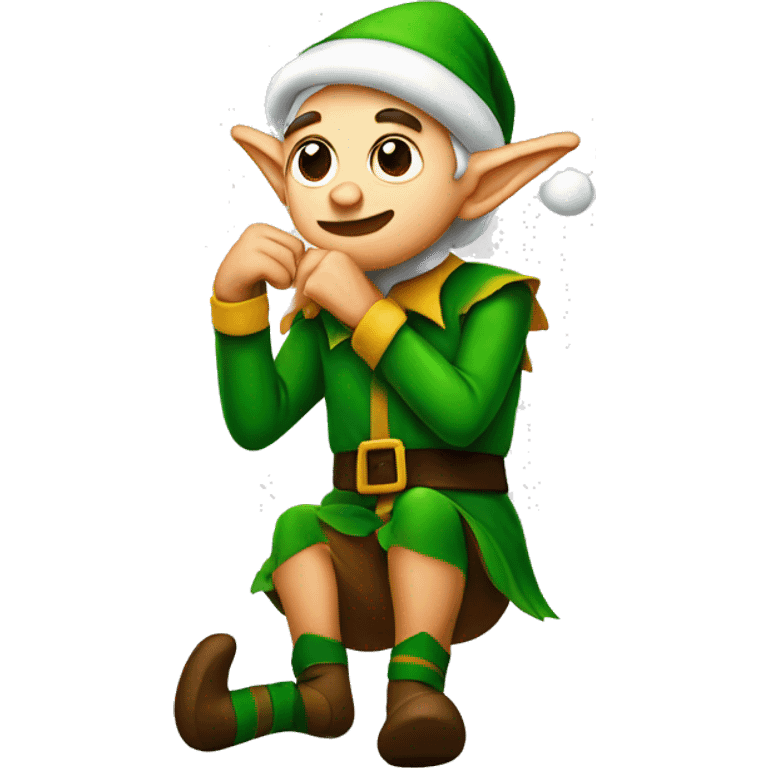 Elf itching himself emoji