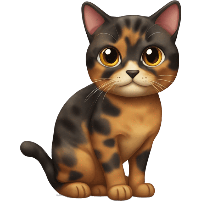 A tortie cat emoji