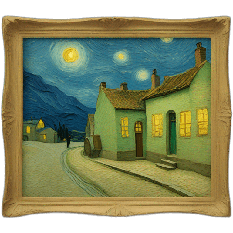 Van gogh painting emoji