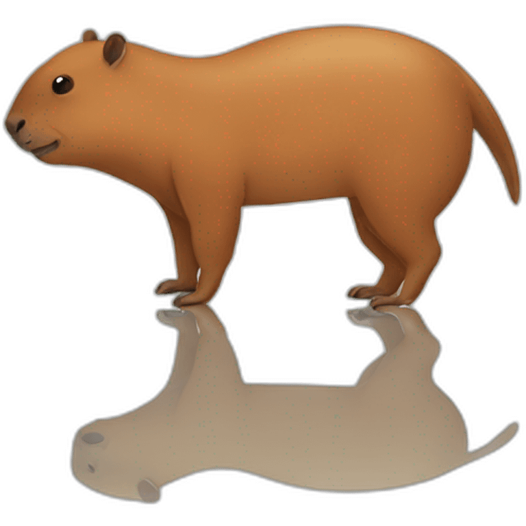 Funny capibara emoji