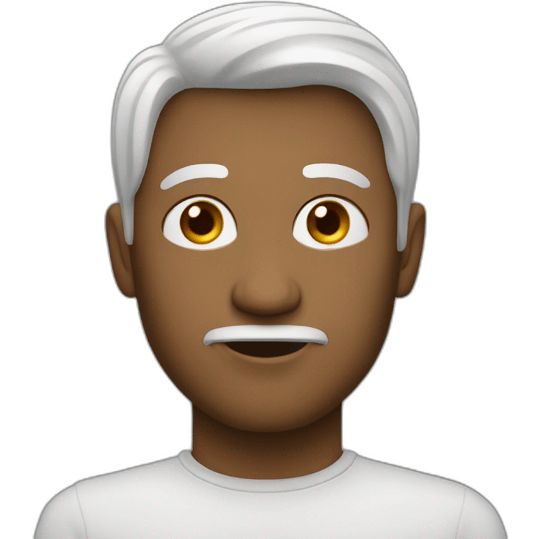 homme ayant très peur emoji