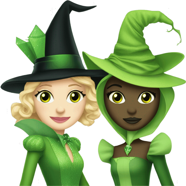 Glinda and elphaba from Wicked together emoji