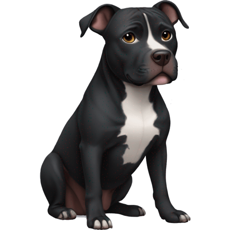 Black pitbull emoji