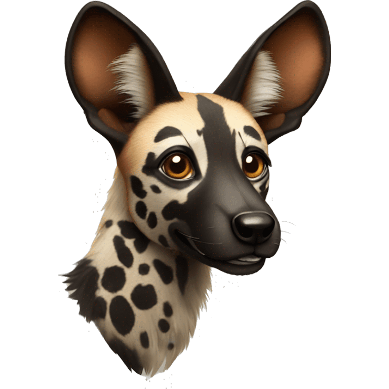 african wild dog emoji