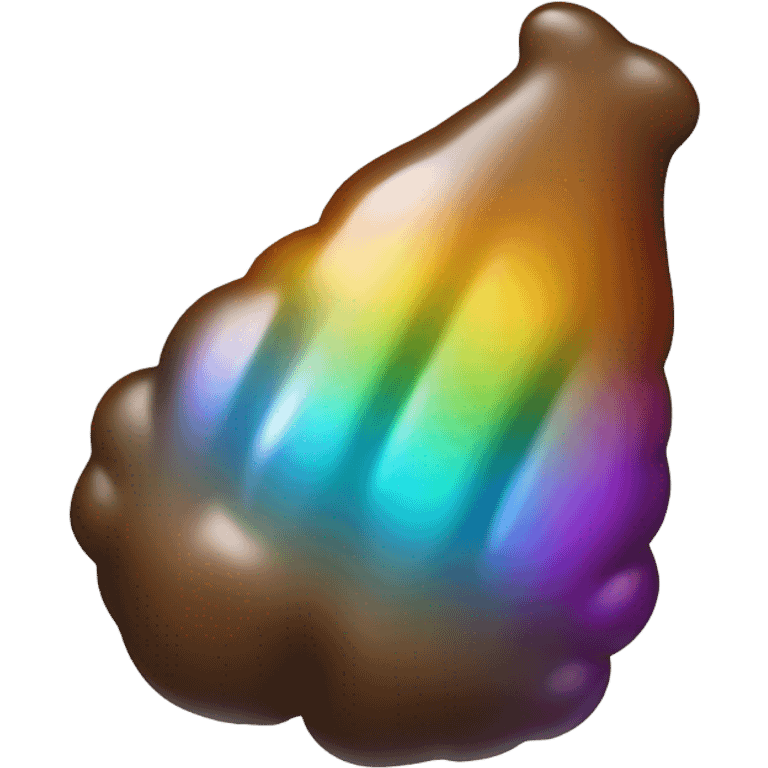 Shiny poo emoji