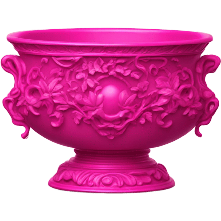 vintage rococo highly detailed hotpink bowl emoji