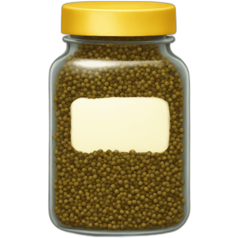 mustard seeds in a short jar emoji