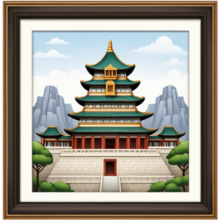 Cinematic Realistic Imperial City of Hu·∫ø Landmark Emoji, showcasing historic palaces and temples rendered with intricate textures and regal, soft lighting. emoji